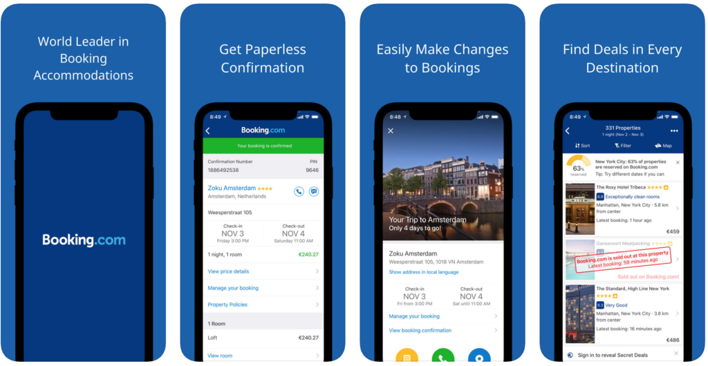 best travel app booking.com - besten Reise-Apps