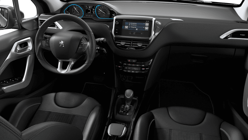 Interior view of a Peugeot